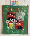 Looney Tunes Naughty Or Nice Bugs Bunny Reusable Tote Bag Holiday New Travel WB