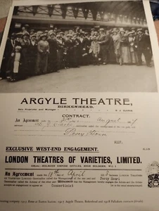 Sk49 Ephemera Reprint Picture Percy Honri Touring Company 1915 Euston Station - Picture 1 of 1