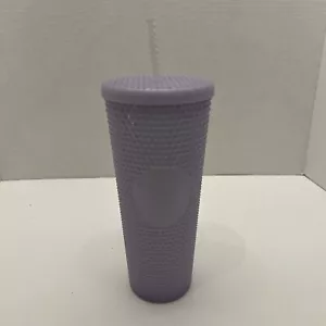Starbucks 2021 Holiday Tumbler Icy lilac Bling Studded Cold Cup 24oz NWT NEW - Picture 1 of 9