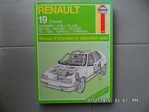 RTA HAYNES RENAULT 19 DIESEL 1988 bis 1995 I90 - Bild 1 von 1