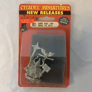 Warhammer Zwerg Rune Lord Kragg die grimmige Zitadelle 9023 Neu im Karton OOP ULTRA SELTEN! - Bild 1 von 7