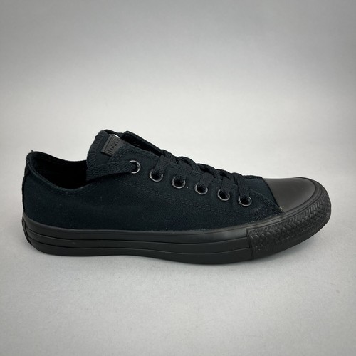 Scarpe da ginnastica Converse Chuck Taylor All Stars basse triple nere skateboard UK5