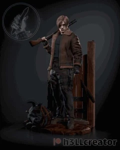 Leon Kennedy - Resident Evil - 3D Printed Resin Figure - Videospiele - unbemalt - Bild 1 von 17