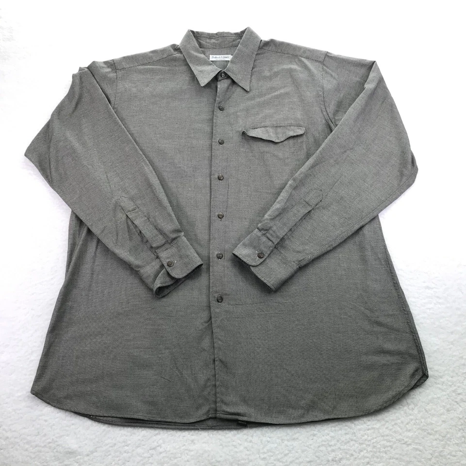 Bullock & Jones Shirt Mens XXL 2XL Geometric Button Up Long Sleeve USA Made - Image 1 of 4