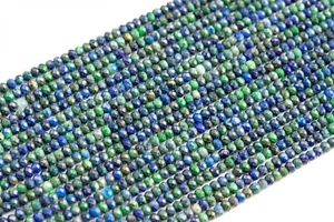 3x2MM Azurite Beads Grade AAA Faceted Rondelle Loose Beads 15" - Picture 1 of 3