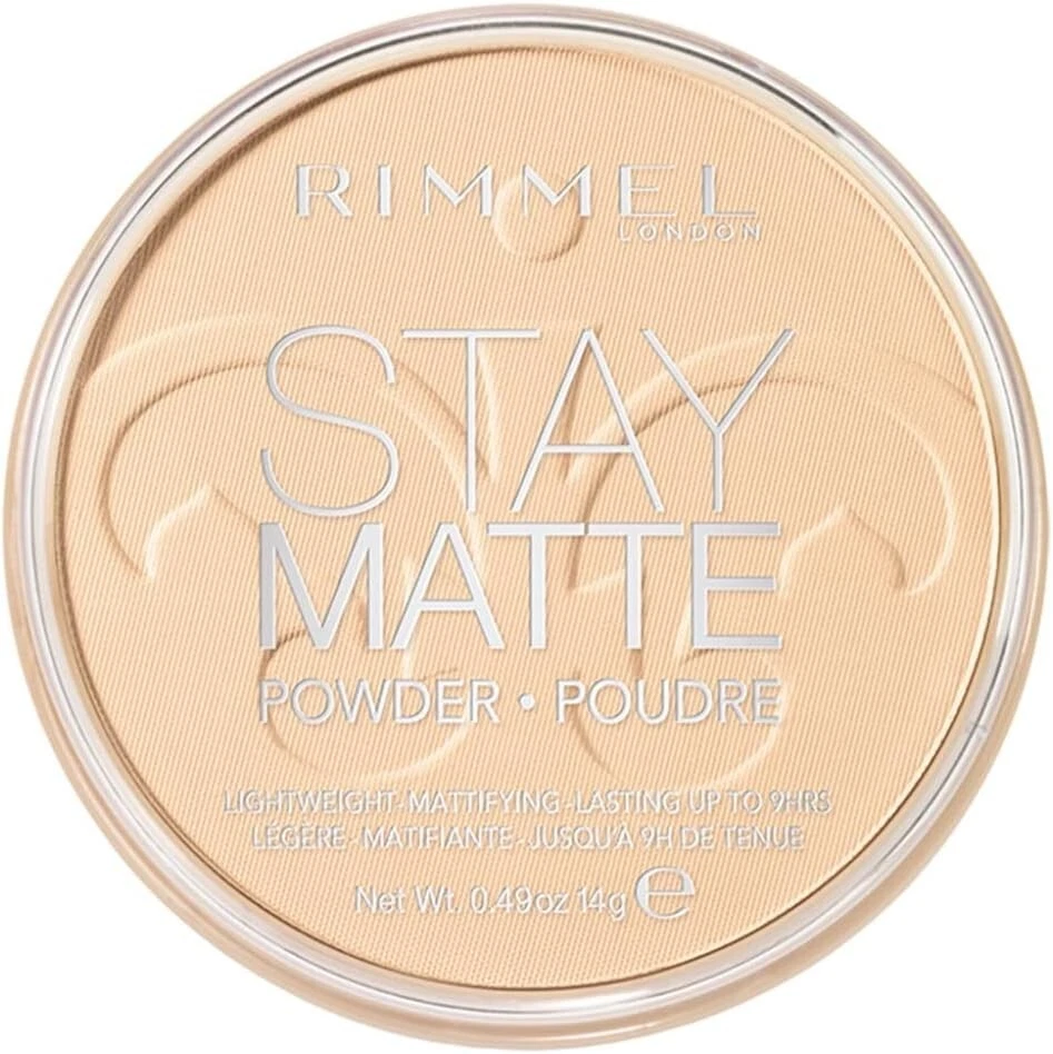 Rimmel London Stay Matte Pressed Powder Number-001 Transparent 14 g NEW AU SHIP - image 1 of 4