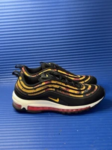 Talla 9- Zapatos para mujer Nike Air Max 97 SE dorados florales RAROS - Imagen 1 de 8