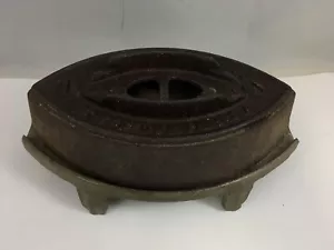 Ferro da stiro con supporto ghisa Cole Brookdale Iron Co Pottstown PA antico - Foto 1 di 10