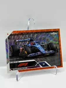 2023 Topps Chrome Formula 1 F1 Esteban Ocon #109 Orange Wave Refractor /25 - Picture 1 of 2