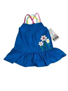 Kids Headquarters Toddler Girl Floral Criss Cross Straps Tank Top NWT 3T - Picture 1 of 7