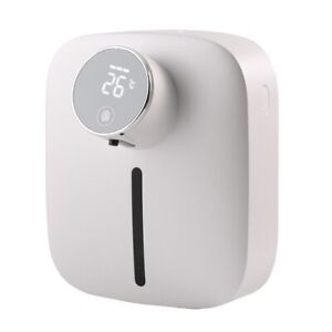 Stylish Wall Mounted Soap Dispenser Digital Display Rechargeable Battery