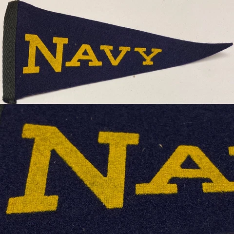 1950s Navy Naval Academy University Hormel Mini Pennant 2.75x6 Inch Cover