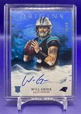 2019 Panini Origins Rookie Autographs Blue 30/49 Will Grier On-Card Auto!