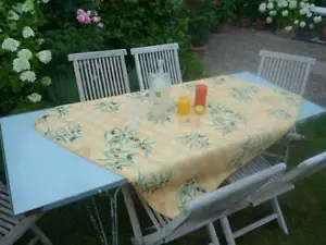 Tablecloth Provence 130x150 cm Yellow Olive motif from France wrinkle-free - Picture 1 of 4