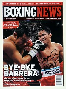 MANNY PACQUIAO Signed BOXING NEWS (12th October 2007) Team Pac Cert (SHOP) - Picture 1 of 4