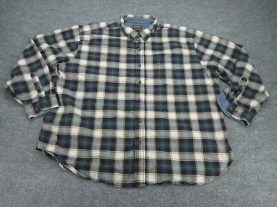 CE Schmidt Shirt Mens 3X Multicolor Plaid Long Sleeve Button Up Casual Adult 3XL - Image 1 of 4
