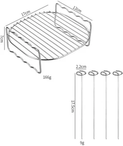 Air Fryer Double Layer Rack, Air Fryer Zubehör Mehrzweckgestell - Bild 1 von 3