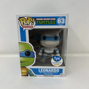 Funko Pop! Teenage Mutant Ninja Turtles TMNT Leonardo #63 Grey Scale FYE - Picture 1 of 9