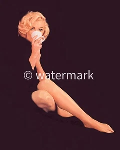 Klassische Marilyn Monroe 50er Jahre Pin-Up Schauspielerin 8x10 Druck - Bild 1 von 1