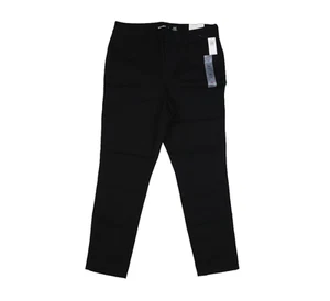 Old Navy Pixie Pants Womens 10 Black High-Rise Ankle Never-Fade Work Stretch - Picture 1 of 15