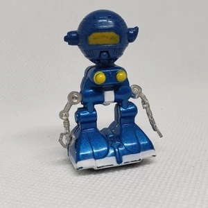 QONTO Mini Modellino Robot Blu Metallo Die-Cast 1979 Bandai Vintage Originale 1,75" - Foto 1 di 6