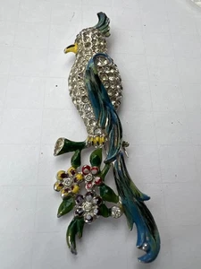 VINTAGE CORO CRAFT PATENTED BIRD PIN - Picture 1 of 6