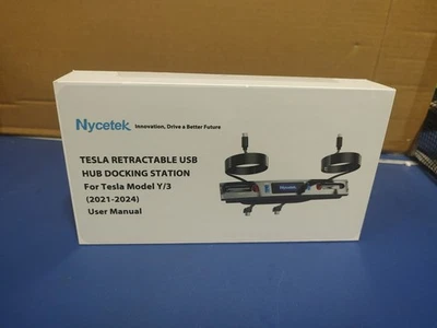 Nycetek Tesla Retractable USB Hub Docking Station For Model Y/3,(2021-2024) - Image 1 of 4