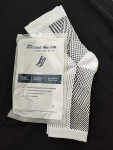 NUOVE calze a compressione SoothRelieve punta aperta GRANDI stabilizzano e riducono il gonfiore  - Foto 1 di 3