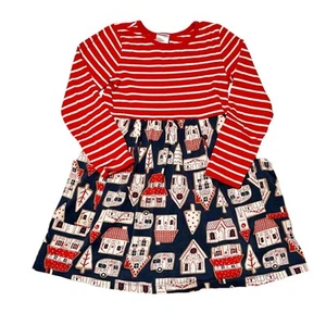 Hanna Andersson Holiday Gingerbread Village Mixie Playdress Size 6/7 - Picture 1 of 5