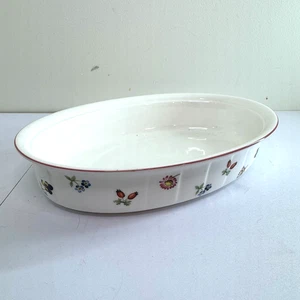 Villeroy And Boch Petite Fleur piatto da forno ovale forno a tavola gres bianco - Foto 1 di 6