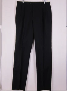 Pantalones Jos A Bank Signature para Hombres 36R Negro Lana Calce Tradicional Plisados Nuevos - Imagen 1 de 13