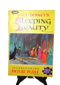 Vintage 1950s Jaymar Disney Sleeping Beauty Puzzle Wicked Fairy’s Gift ~100 pcs - Picture 1 of 9