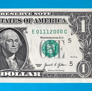 January 11, 2000 (E 01112000 C) BIRTHDAY $1 One Dollar Bill *UNC* - Picture 1 of 4