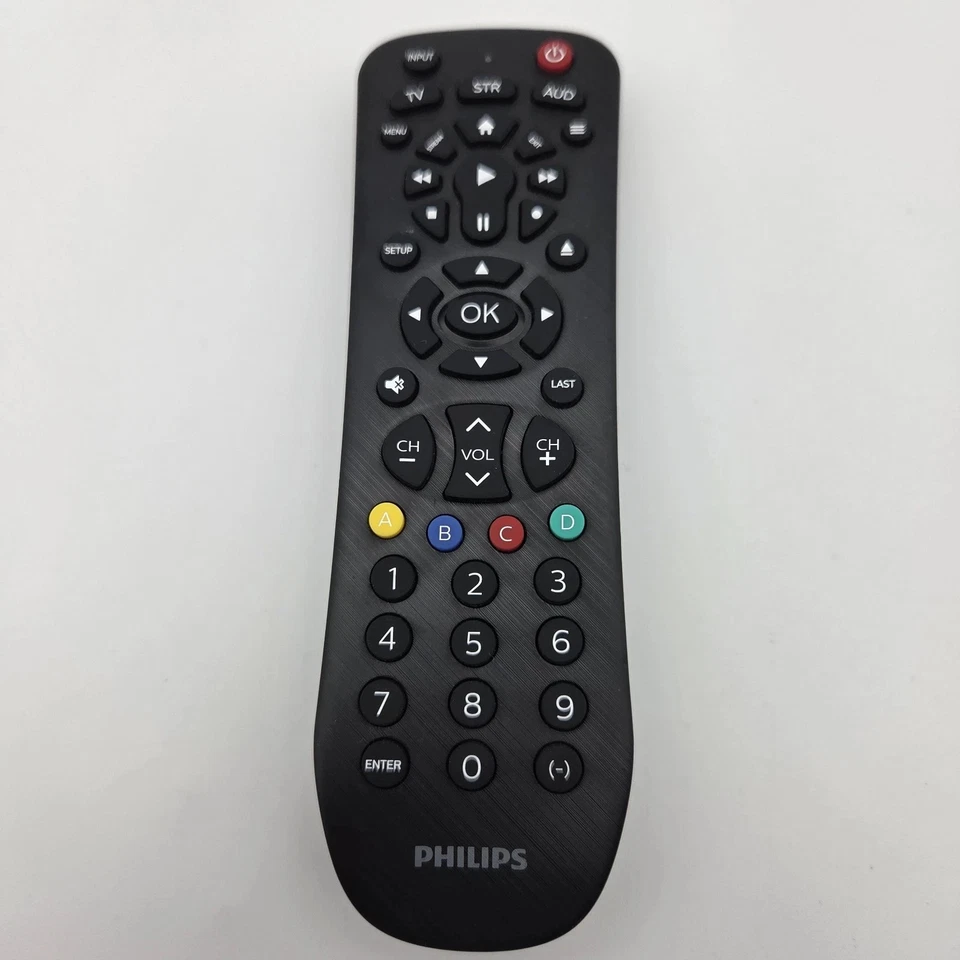 Genuine Philips SRP9232D/27 Ergonomic Universal TV Remote Control with batteries - Image 1 of 1