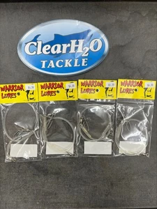4 CONFEZIONI SNUBBERS WARRIOR 8" TRASPARENTI - Foto 1 di 1