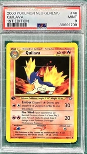 2000 POKEMON NEO GENESIS #46 QUILAVA 1ST EDITION PSA 9 - Picture 1 of 5