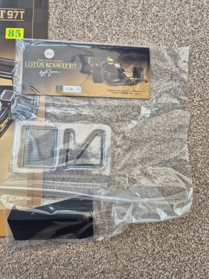 1/8 DEAGOSTINI COSTRUIRE IL 1985 LOTUS RENAULT 97T AYRTON SENNA F1 AUTO PROBLEMA - Immagine 1 di 2