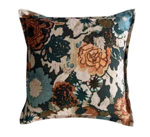 20 x 20 Lee Jofa Arioso Print - Sea/Spice Pillow (pair) - Picture 1 of 1