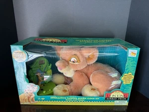 Vintage The Lion King Simbas Pride Interactive Talking Alarm Kiara Timon Clock - Picture 1 of 6