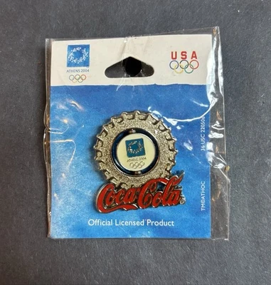 Athens 2004 Olympics Coca-Cola Pin- Olympics Collectible- GREECE - Image 1 of 2