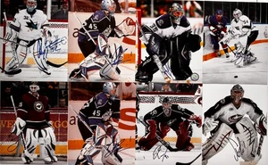 *OFERTA* ¡LOTE DE 27 FOTOS 8x10 autografiadas porteros de la nhl diferentes! - Imagen 1 de 3