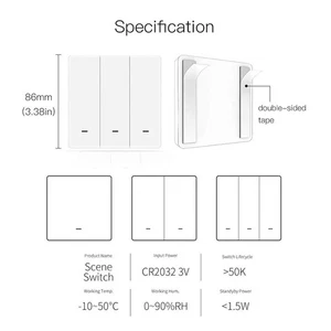 MOES ZigBee Smart Wireless Szenenschalter Mechanischer Drucktastenregler Sender - Bild 1 von 10