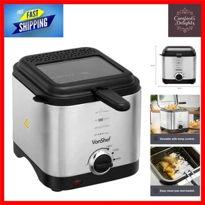 Elegant Stainless Steel 1.5L Deep Fat Fryer with Adjustable Temperature Control - Picture 1 of 10