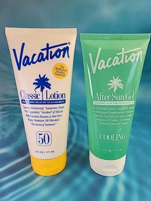 VACATION Classic Lotion SPF 50 Sunscreen 6 oz & After Sun Cooling Aloe Gel 6 Oz - Image 1 of 4