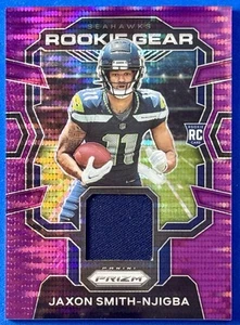 2023 Panini Prizm Rookie Gear Purple Pulsar Jaxon Smith-Njigba RC RG-JS Seahawks - Bild 1 von 2