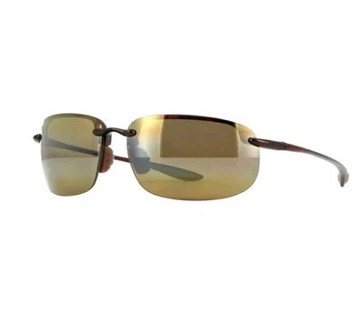 Maui Jim HOOKIPA H407-02 (SIZE 64) Gloss Black POLARIZED HCL Bronze Lens  - Image 1 of 4