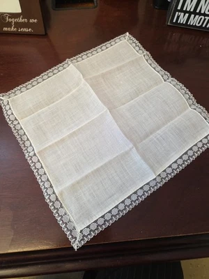 Платок винтажное кружевное украшение  - Изображение 1 из 2