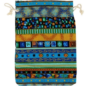 Borsa stile tibetano cordino borsa portaoggetti borsa gioielli borsa giocattolo culturale antiue - Foto 1 di 13