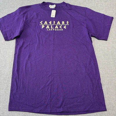 Vintage Caesars Palace Las Vegas T-shirt Large Purple Deadstock Casino Hotel 90s - Image 1 of 4