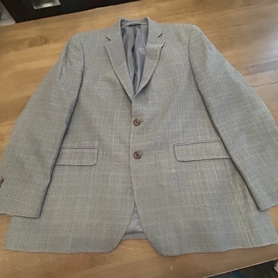 Ralph Lauren Black Label Blazer Mens 44R Gray Sport Coat Silk Wool 2 Button - Image 1 of 4